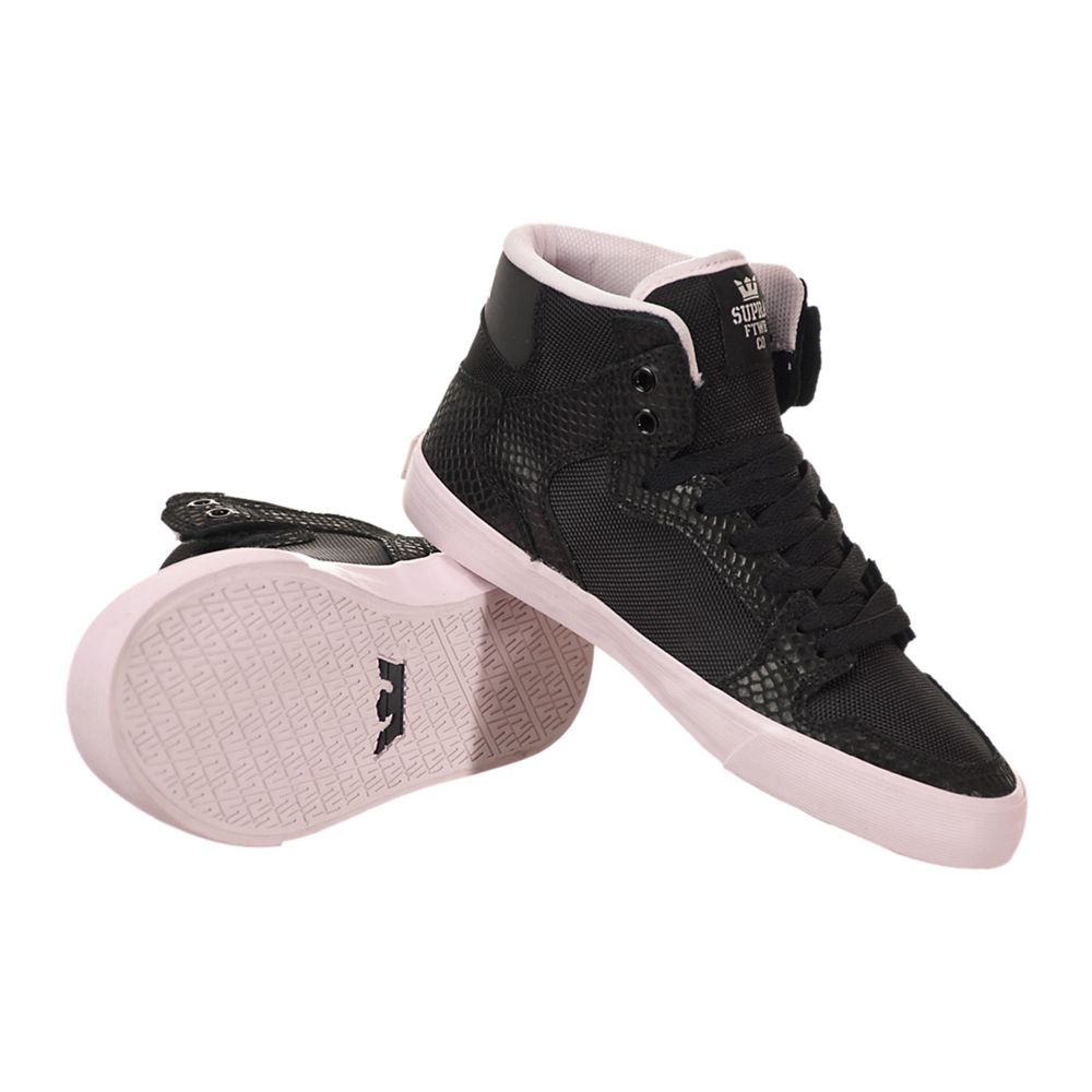 Baskets Montantes Supra Vaider Noir Rose Black/Pink-White Femme | PDJ-97851128